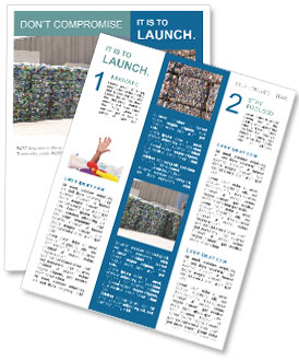 Ecological Treatment Company Showcases Recycled Plastic In Their Yard For Sustainable Solutions Newsletter Template
