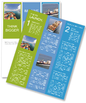 Busiest Port In The World: Singapore Welcoming Cargo Ships Newsletter Template