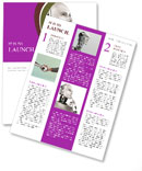 Isolated White Background Male Robot Deep In Thought Newsletter Template