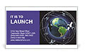Background Of Satellites Orbiting Earth Business Card Template