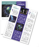 Background Of Satellites Orbiting Earth Newsletter Template