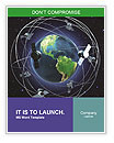 Background Of Satellites Orbiting Earth Word Template