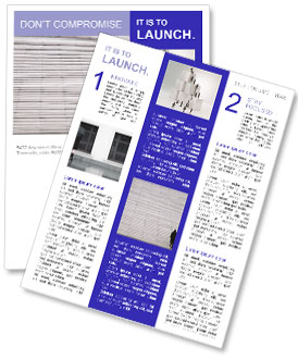 Man Climbing Endless Stairs Newsletter Template