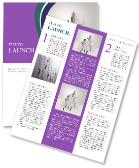 Teamwork Concept: Small Figures Scaling Ladders To Reach The Summit Newsletter Template