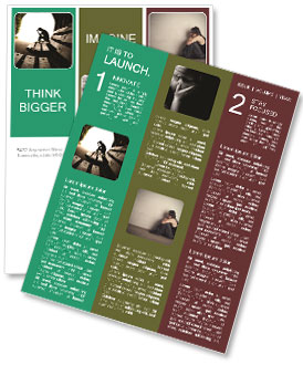 Understanding Teen Depression: Coping With Pain And Suffering In The Tunnel Newsletter Template