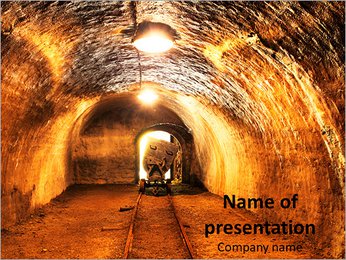 Undeground Mine PowerPoint Template