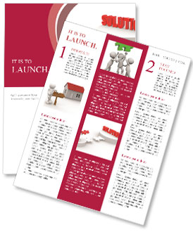 3D Man Holding Puzzle Pieces With 'Solution' - A Creative Person Concept Newsletter Template