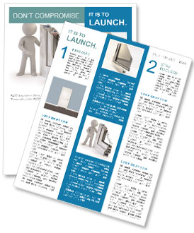 Plastic Window Profile In 3D: Illustrating With Small People Newsletter Template