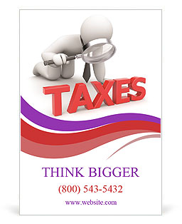 Tax Inspection: A Close Examination Of Personal Taxes Ad Template
