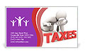 Tax Inspection: A Close Examination Of Personal Taxes Business Card Template
