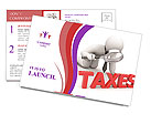 Tax Inspection: A Close Examination Of Personal Taxes Postcard Template