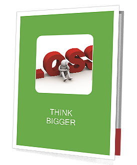 3D Illustration Of Sad And Frustrated Human Character Experiencing Loss - Rendered In 3D Presentation Folder