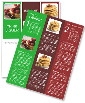 Plate with Pancakes Newsletter Template