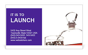 Bottle of Scotish Whiskey Business Card Template