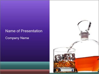 Bottle of Scotish Whiskey PowerPoint Template