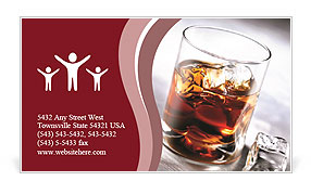 Drink Scotch Business Card Template