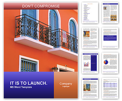 Spanish House Word Template