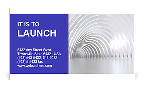 White Tunnel Business Card Template