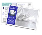White Tunnel Postcard Template