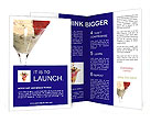 Ice Cream Decorated with Strawberry Brochure Template