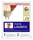 Ice Cream Decorated with Strawberry Flyer Template