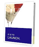 Ice Cream Decorated with Strawberry Presentation Folder