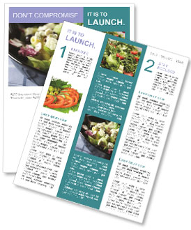 Vegetarian Salad Newsletter Template