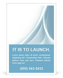 Light Blue Lines Ad Template