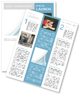 Light Blue Lines Newsletter Template