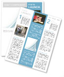 Light Blue Lines Newsletter Template