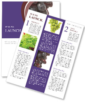 Eat Grapes for Breakfast Newsletter Template