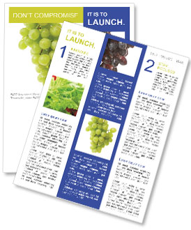 Sweet Organic Grapes Newsletter Template