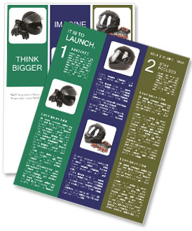 Black Racing Helm and Gloves Newsletter Template