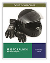Black Racing Helm and Gloves Word Template