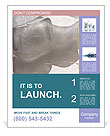 Ice Cubes from Fridge Poster Template