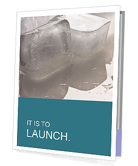 Ice Cubes from Fridge Presentation Folder