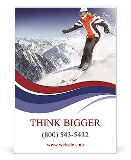 Alps Ski Tour Ad Template