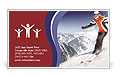 Alps Ski Tour Business Card Template