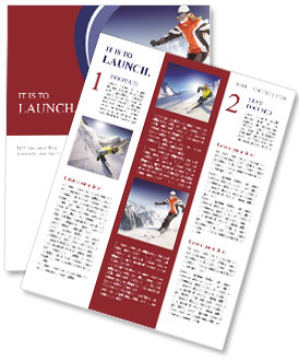 Alps Ski Tour Newsletter Template