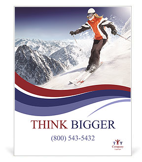Alps Ski Tour Poster Template