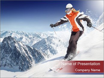 Alps Ski Tour PowerPoint Template