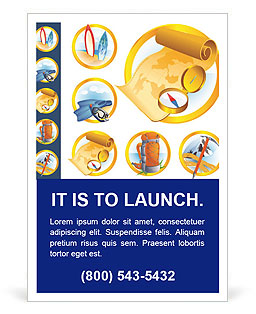 Summer Adventure Collage Ad Template