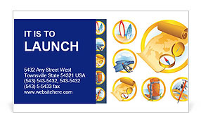Summer Adventure Collage Business Card Template