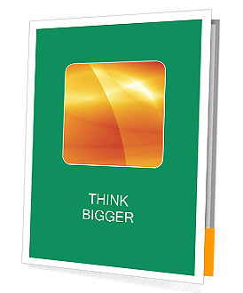 Yellow Illustration Presentation Folder