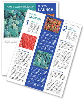 Blue Shugar Candy Newsletter Template
