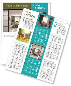 Modern Dining Room Newsletter Template