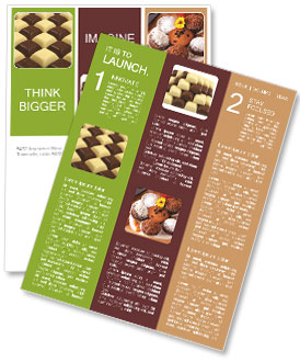 Black and White Chocolate Newsletter Template