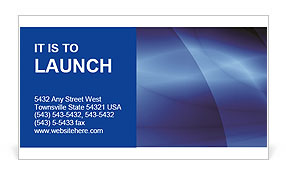 Blue Gradient Business Card Template