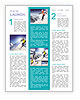 Ski Ride Collage Newsletter Template