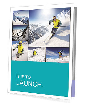 Ski Ride Collage Presentation Folder